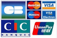 Paiement par CB,Visa,Mastercard, UnionPay